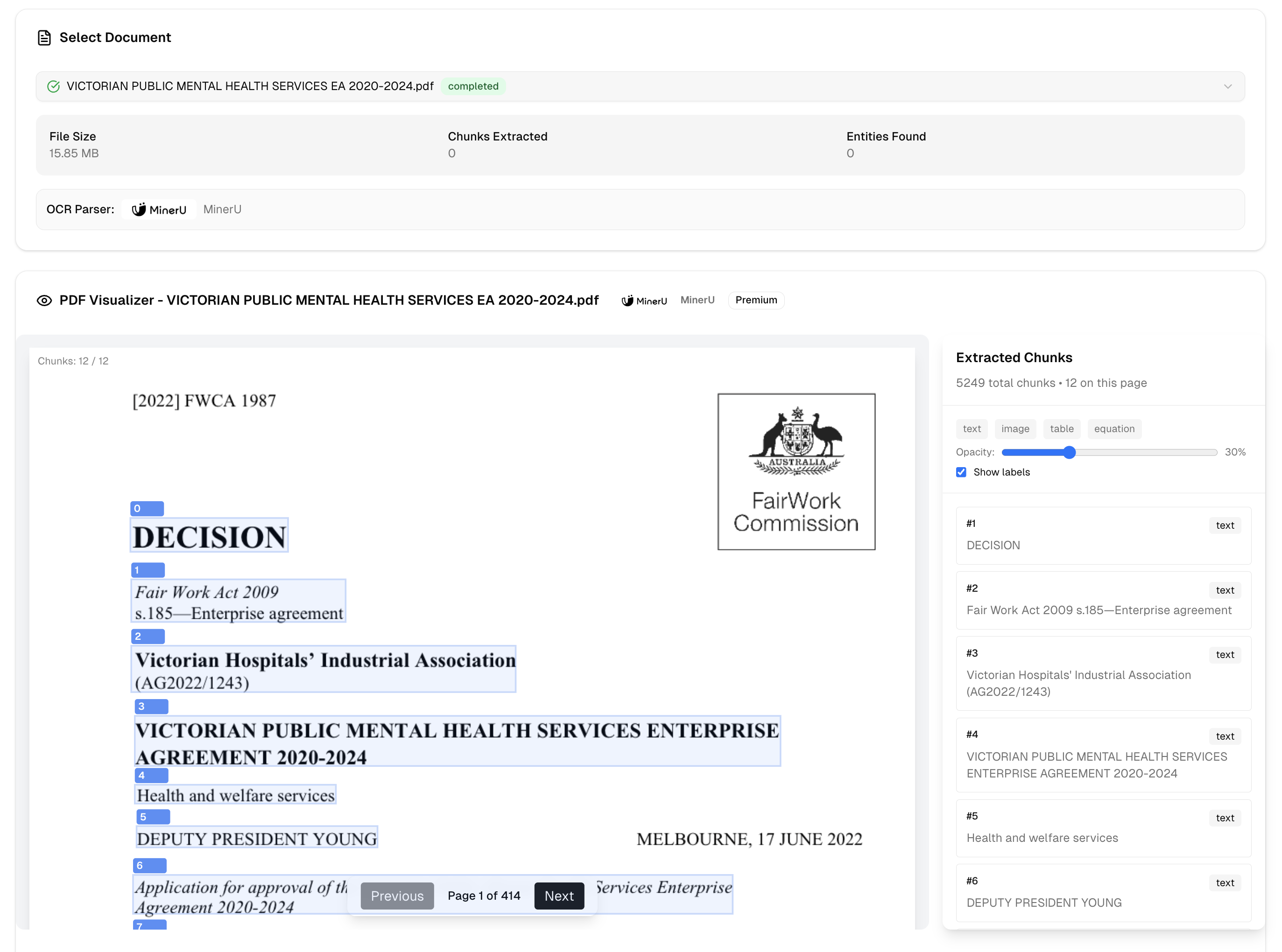 A citation opened at the page, with the passage highlighted